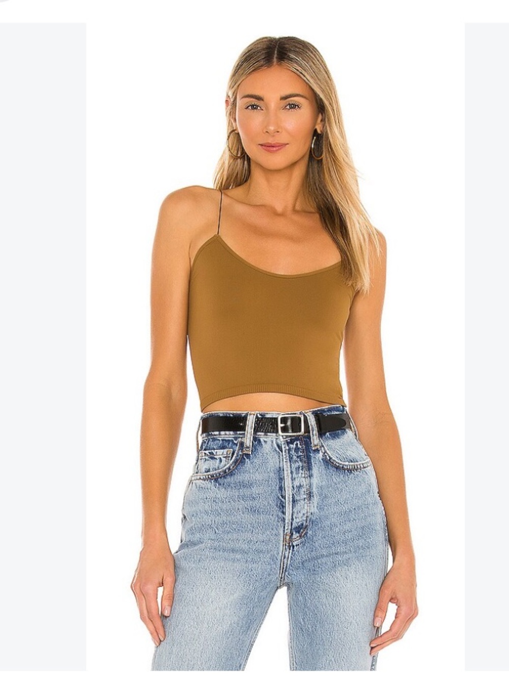 Free People Intimately Brami top  skinny straps bralet XS mocha